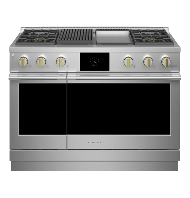 ZDP364NDPSS by GE Appliances - Monogram 36 Dual-Fuel Professional Range  with 4 Burners and Griddle (Natural Gas)